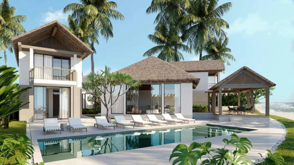 Una grande villa sul mare
