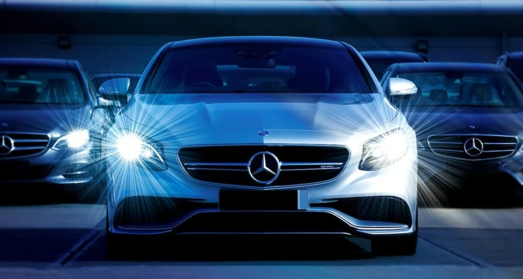 Un'Audi vista di fronte