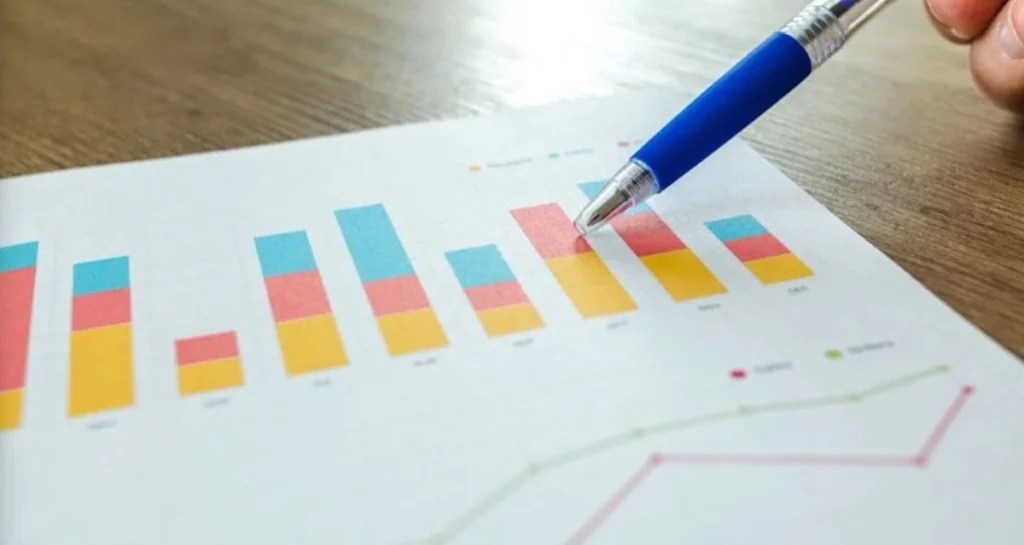 Un grafico su un foglio