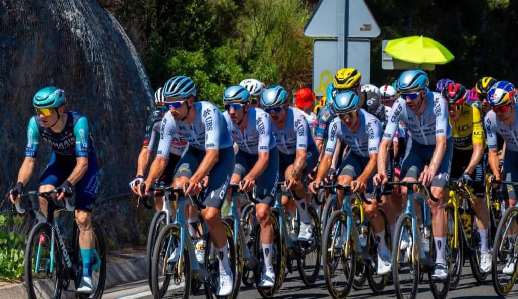 Una gara di bicicletta