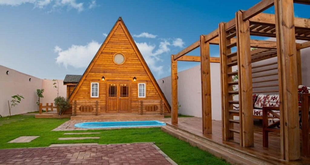 Una casa di legno per affitti brevi